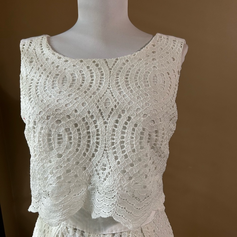 ANTONIO MELANI White Lace Dress - Picture 6 of 9